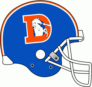 Denver Broncos 1975-1996 Helmet Logo fabric transfer